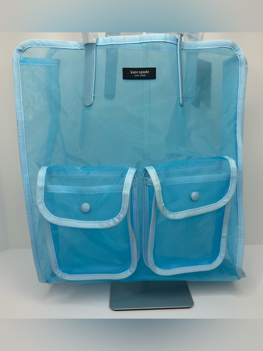 Kate Spade Breezy Mesh Blue Tote